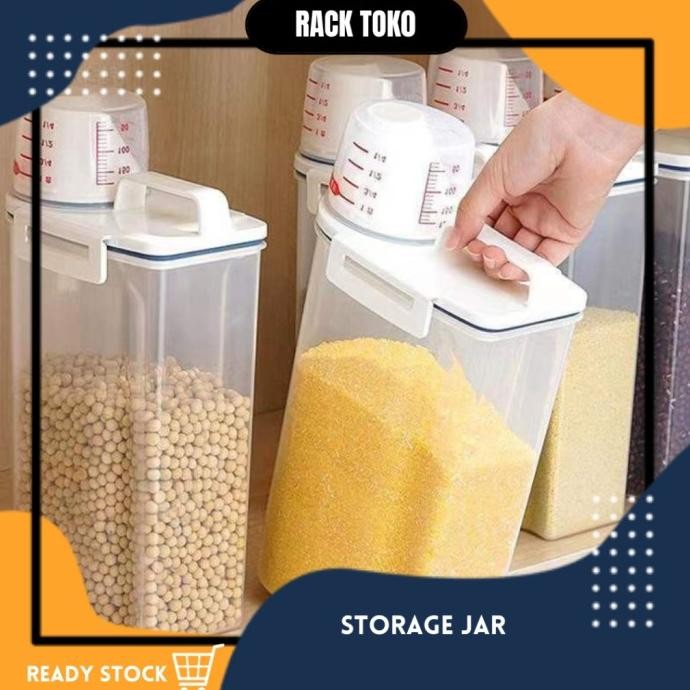 

Terlaris Toples Tepung Toples Penyimpanan Beras Kacang Topes Multifungsi