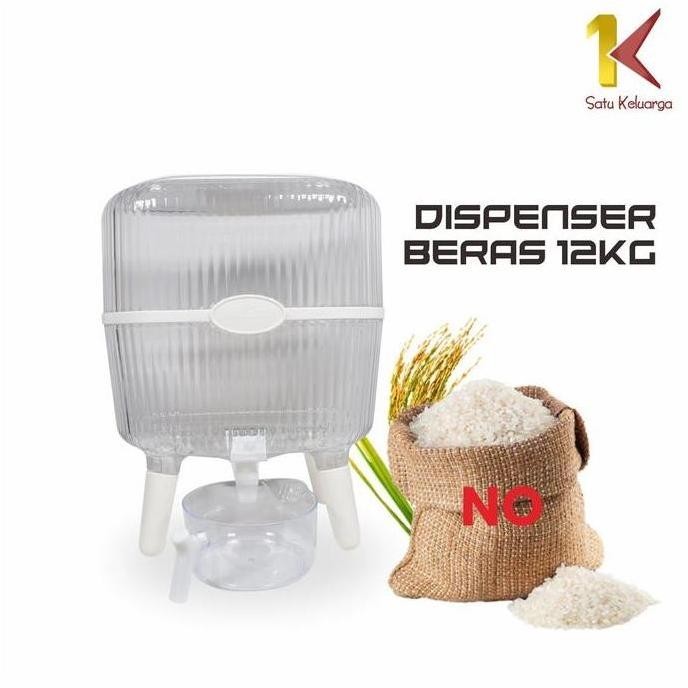 

Terlaris Stok Terbatas Sk C841 Dispenser Beras 12Kg Estetik Kotak Penyimpanan Makanan Kacang Tepung Dengan Tutup
