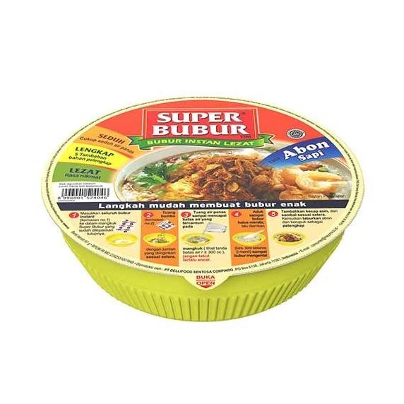 

Super Bubur Abon Sapi Cup 67G