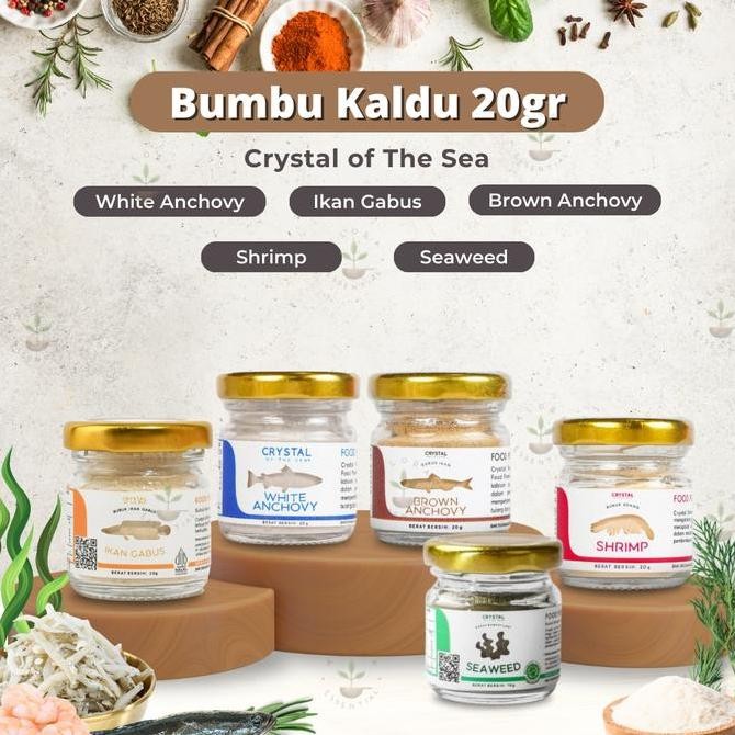 

Terbaru Crystal of the Sea White Anchovy Food Powder Bubuk Ikan Teri MPASI Kaldu Teri