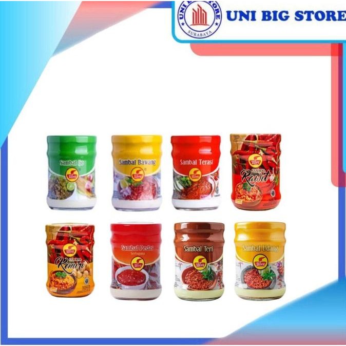 

FINNA ULEG Sambal Aneka Rasa 190 gr JAR Terasi Ijo Bawang Pedas