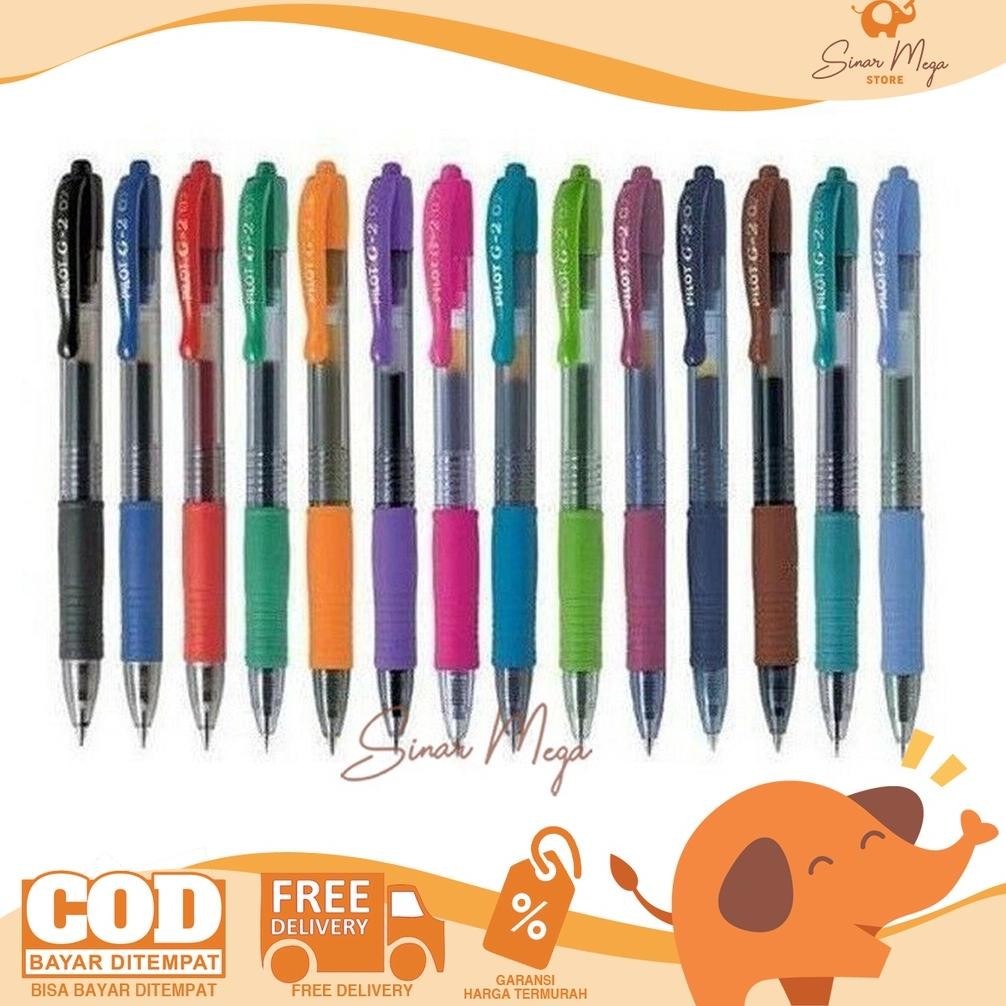 

NI06 hj-64 Pilot Gel Ink Ball Point Pen Pulpen G-2 0.7mm BL-G2-7 Fine Varian Warna Murah Terlaris Murah