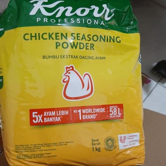 

Terbaru KNORR - Chicken Seasoning Powder 1kg / Bumbu Ekstrak Daging Ayam 1kg