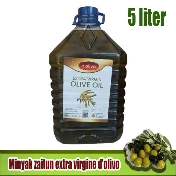 

Baru Minyak Zaitun EXTRA VIRGIN 5 Liter Original zaitun olive oil 100%
