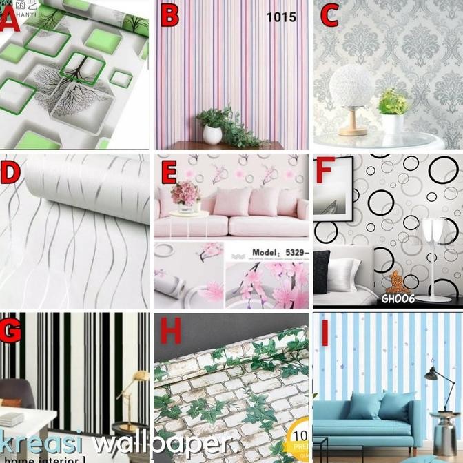 SALE WALLPAPER DINDING STICKER STIKER 3D | DEKORASI DINDING KAMAR TIDUR