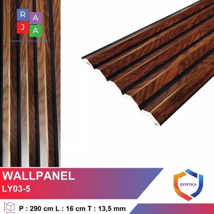 SALE WPC WOOD WALL PANEL PVC DEKORASI DINDING WALLPANEL PENGGANTI STIKER DINDING WALLPAPER PVC MOTIF