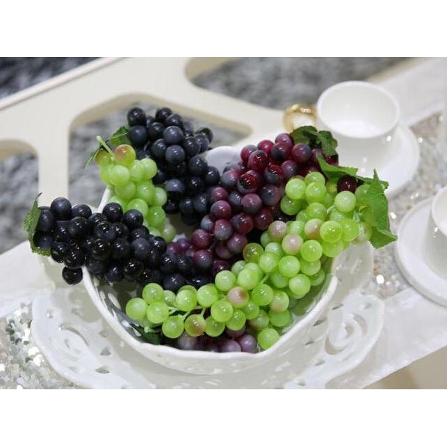 buah anggur palsu hiasan meja / anggur plastik / hias