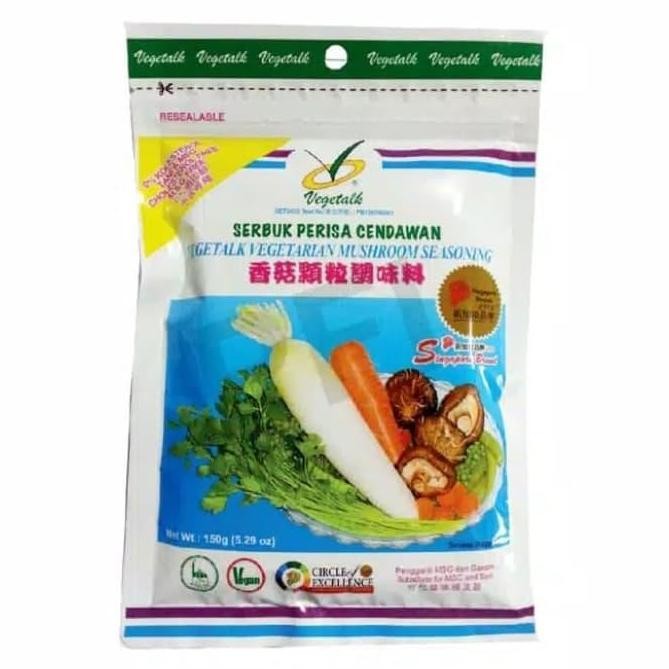 

Terbaru Vegetalk Vegetarian Mushroom Seasoning NO MSG tanpa MSG bumbu masak150