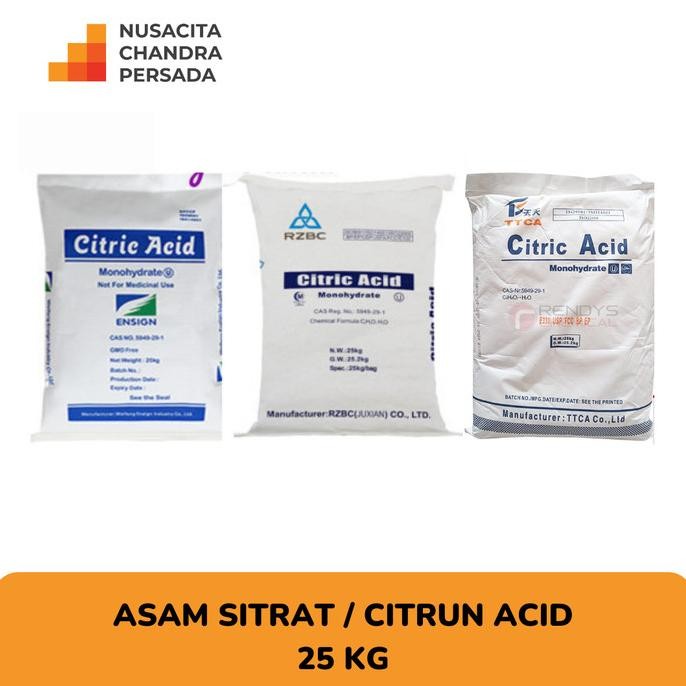 

Terbaru Citric Acid Monohydrate - Asam Sitrat - Asam Citrun 1 Zak (25Kg)