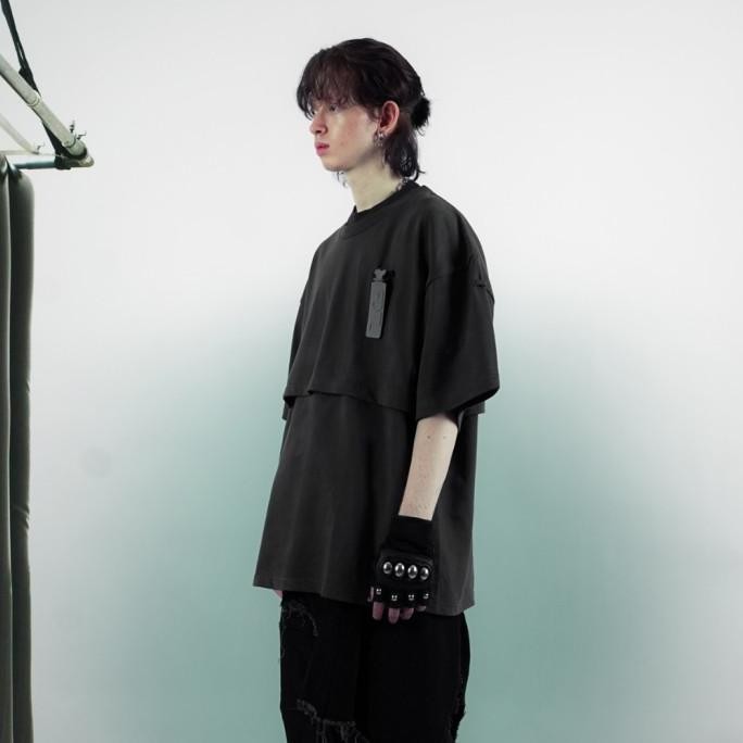 baru  TAGGED - FDTL Phantom Tee Camo Grey Oversized T-shirt murah