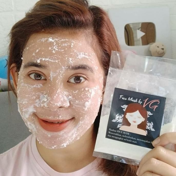 

Terlaris Masker Wajah Beras Jepang / Face Mask / Masker Vg Tepung Beras