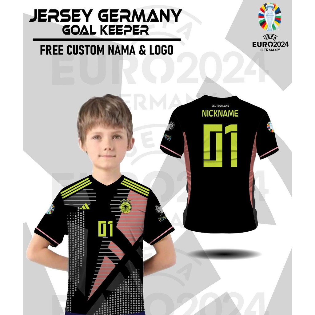 JERSEY ANAK BOLA JERMAN PIALA EROPA 2024 KAOS BAJU TIMNAS JERMAN