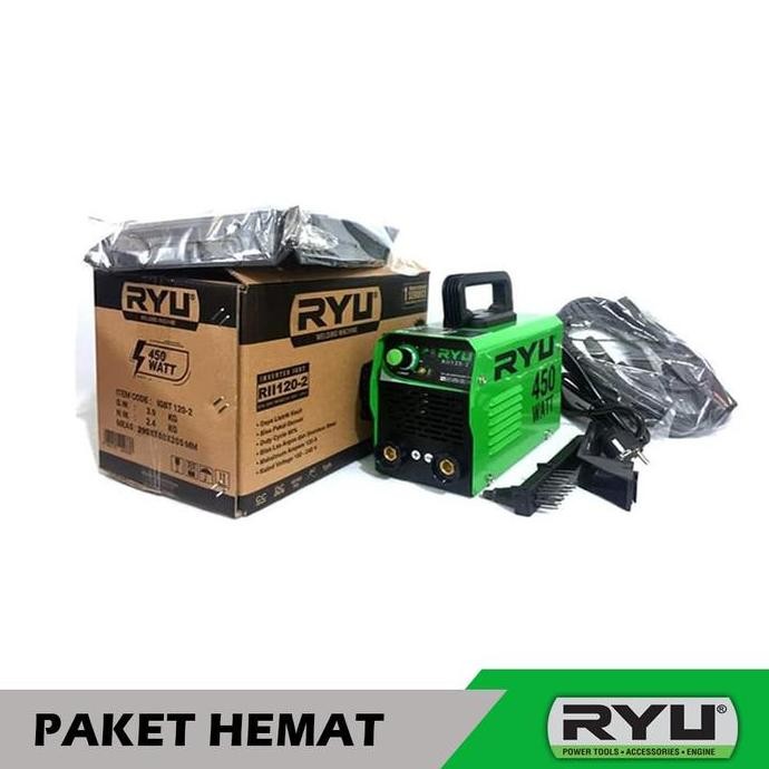 Paket Hemat All Ryu Bor 10Mm Gerinda Mesin Las Besi Kanopi Dengan Mesin Trafo Las/Inverter Mma 120 I