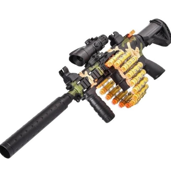 RedArtos Mainan Anak TOY GUN M416 Nerf Peluru Busa Tembakan Eva Soft Bullet Series Game Menghibur