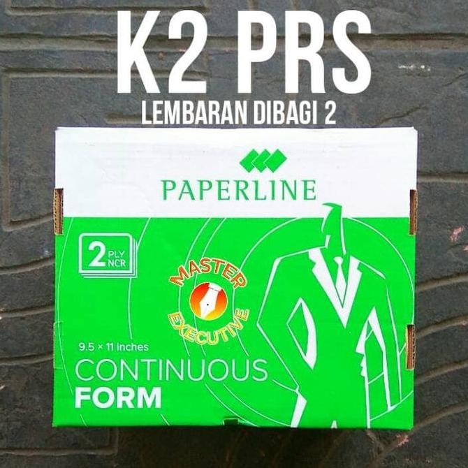 

BEBAS ONGKIR - Paperline Kertas Continuous Form HVS 2 Ply 9.5 " x 11 " K2 PRS