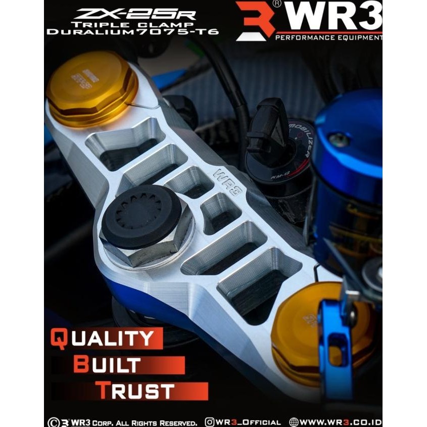 New Segitiga Stang Triple Clamp WR3 ZX25 R ZX25R 4 Cylinder