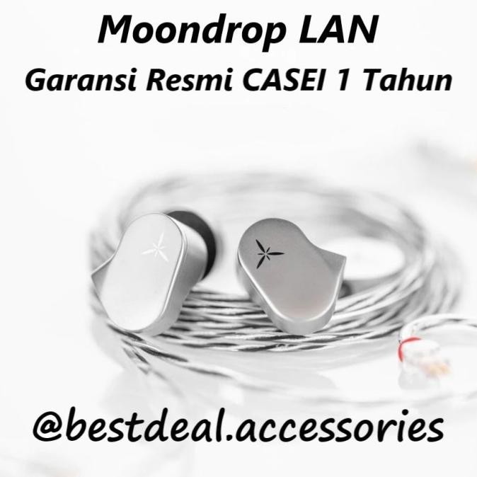 Murah Moondrop Lan Earphone Iem Interchangeable Cable (New Chu Quarks Aria)