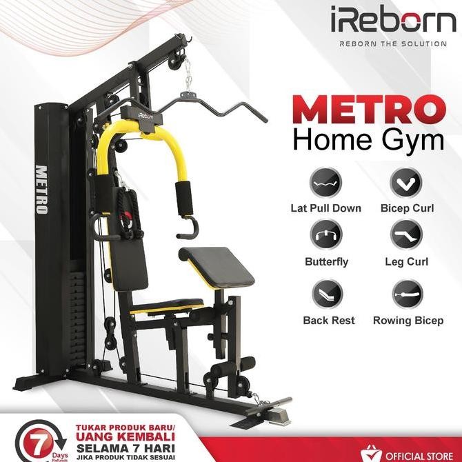 Murah Alat Fitness Home Gym 1Sisi 150Lbs Ireborn Metro