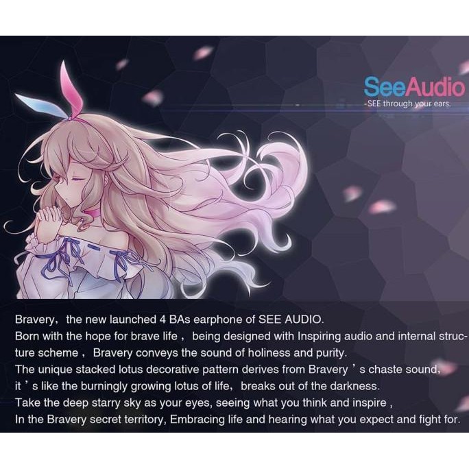Grosir Seeaudio Bravery 4Ba Knowles Sonion Drivers 2Pin In-Ear Iem