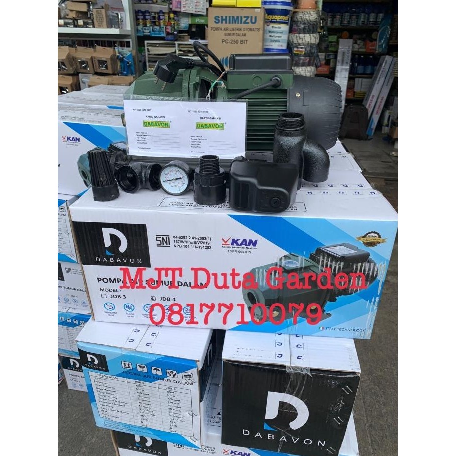 Pompa Air Dabavon Jetpump 370Watt (tanpa tabung 19L)
