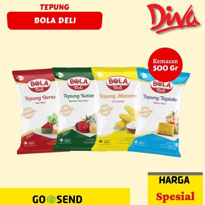 

Terlaris Tepung Bola Deli All Varian / Tepung Beras / Ketan / Maizena / Tapioka 500 Gr