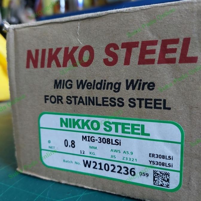 Kawat Las Mig Welding Wire 308 Stainless Steel Nikko Steel New Stok