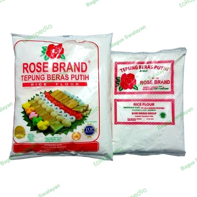 

Terlaris Rose Brand Tepung Beras Putih 500Gr, 200Gr
