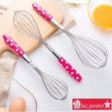 

Terlaris Ballon Whisk Stainless Kocokan Telur Pengocok Telor Gagang Polkadot