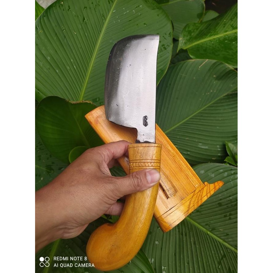 Golok Cincang Petok Cepot Baja Per Alat Kupas Kelapa New Stok