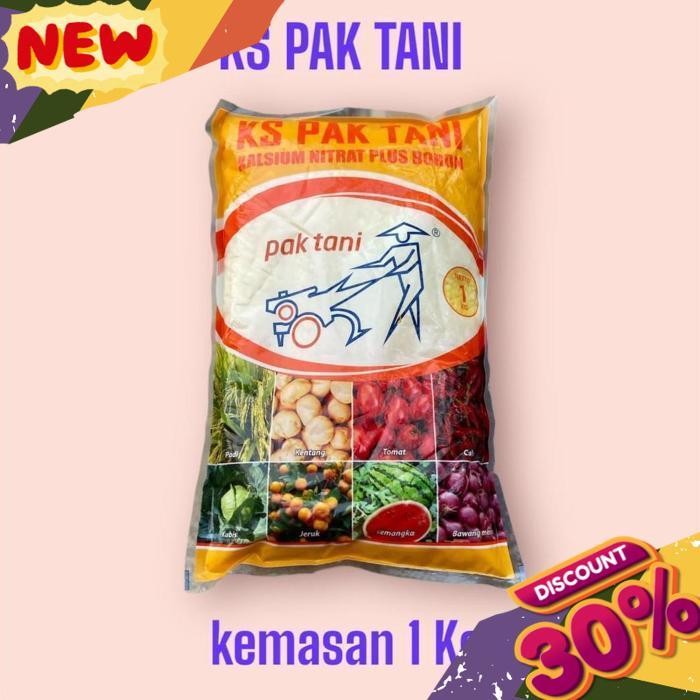 TERBAIK PUPUK KS PAK TANI KEMASAN 1 KG KALSIUM NITRAT PLUS BORON UP TODAY SELL