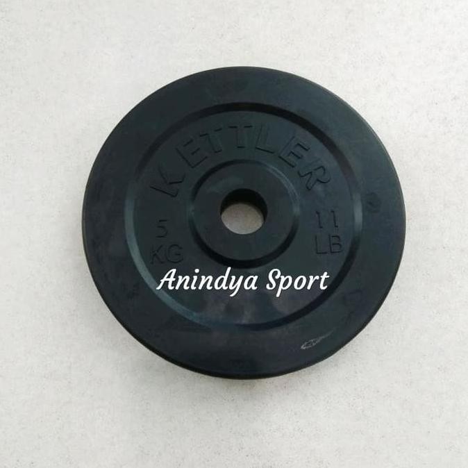 Murah Kettler Rubber Plate 5Kg - Piringan Dumbell / Barbell Karet