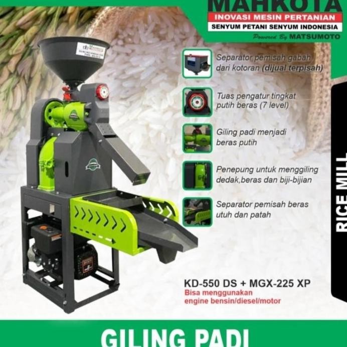 

Terlaris Mesin Giling Padi Jadi Beras Mahkota Kd550Ds Tepung Jagung Kopi Engine Dinamo Kd 550 Ds Bensin Listrik