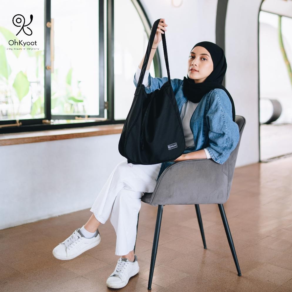 ready ohkyoot | alesha bag - totebag & backpack mix - tas selempang punggung - tas kuliah wanita - t