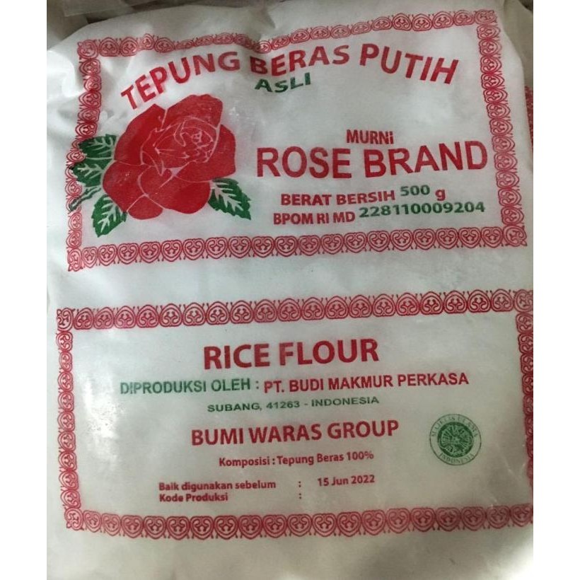 

Terlaris Tepung Beras Rose Brand 500Gr