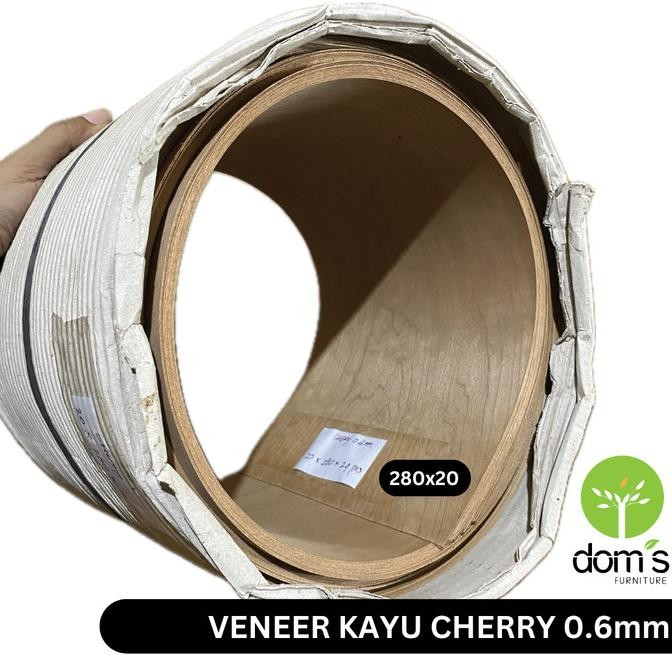 favorit] Dom's Veneer Kayu/Wood Veneer Cherry Bahan/Material Kayu Asli DIY