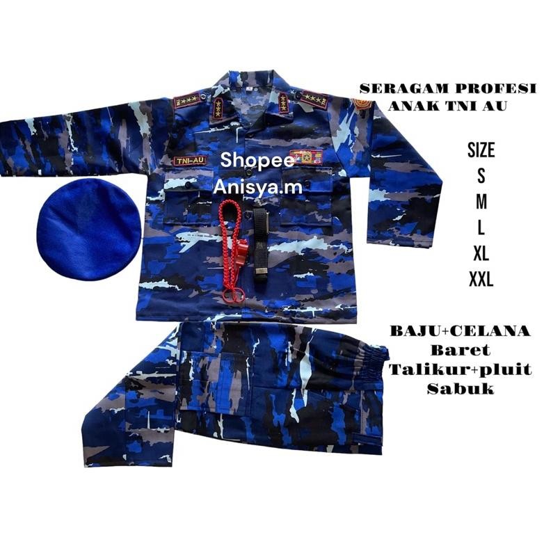New BAJU ANAK TNI AU LORENG/SERAGAM ANAK TNI AU/BAJU PROFESI ANAK
