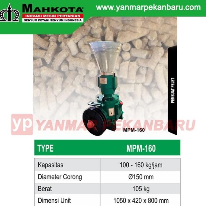 

Terlaris Mesin Pembuat / Pencetak Pelet Pakan Ikan Mpm 160 Mahkota
