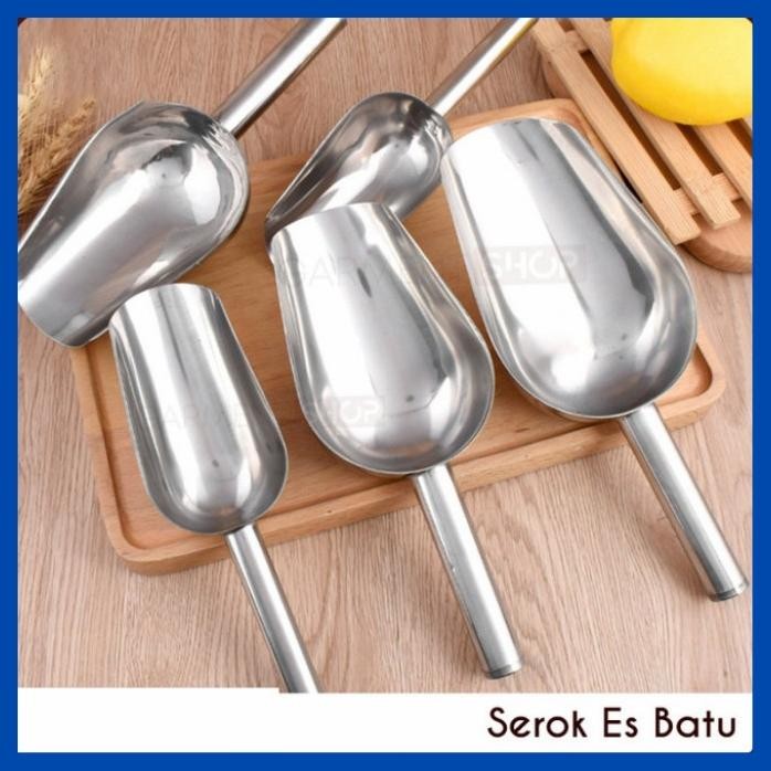 

Terlaris Sekop Sendok Serokan Es Batu Beras Tepung Serbaguna Stainless Steel