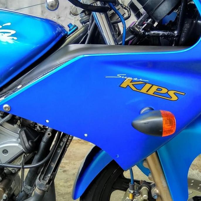New Stiker/Striping Kawasaki Ninja RR Old 150 2Tak warna biru original.