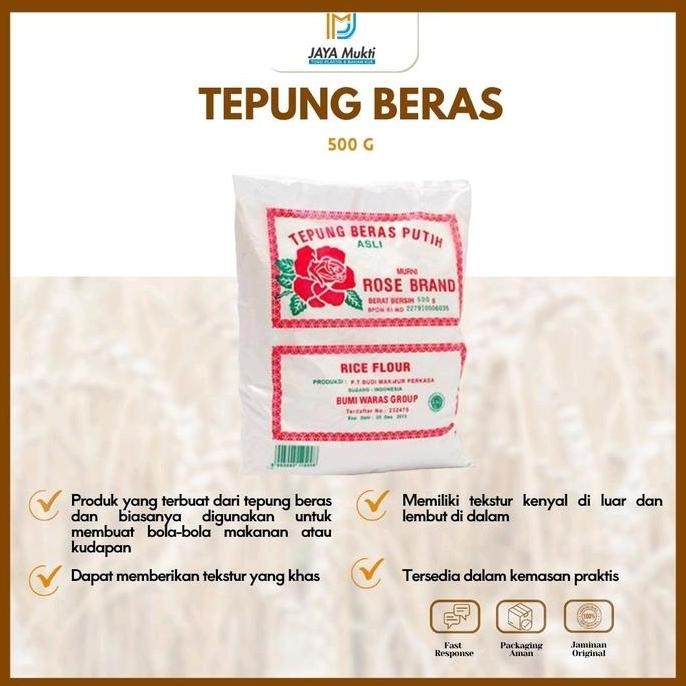 

Terlaris Tepung Beras Rose Brand 500 Gram Kemasan Praktis Dan Ekonomis