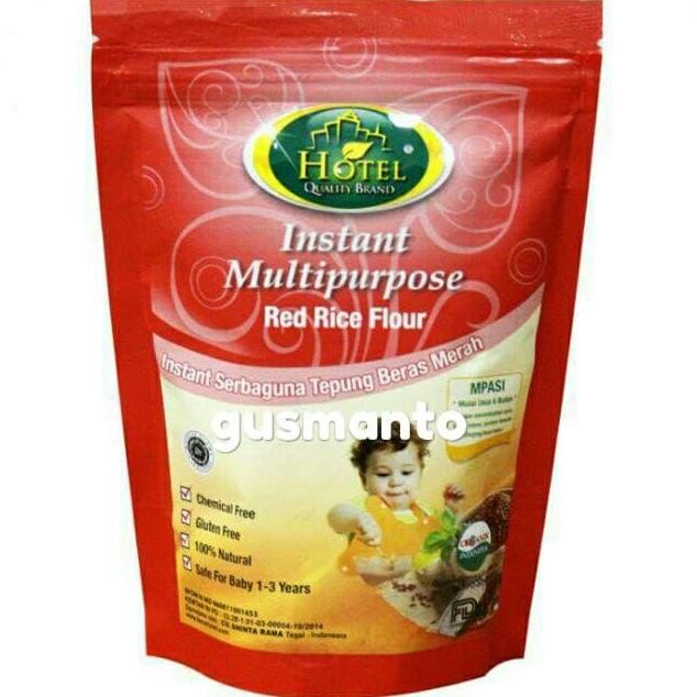 

Terlaris Tepung Beras Merah Organik Hotel Instant Red Rice Flour 120Gr
