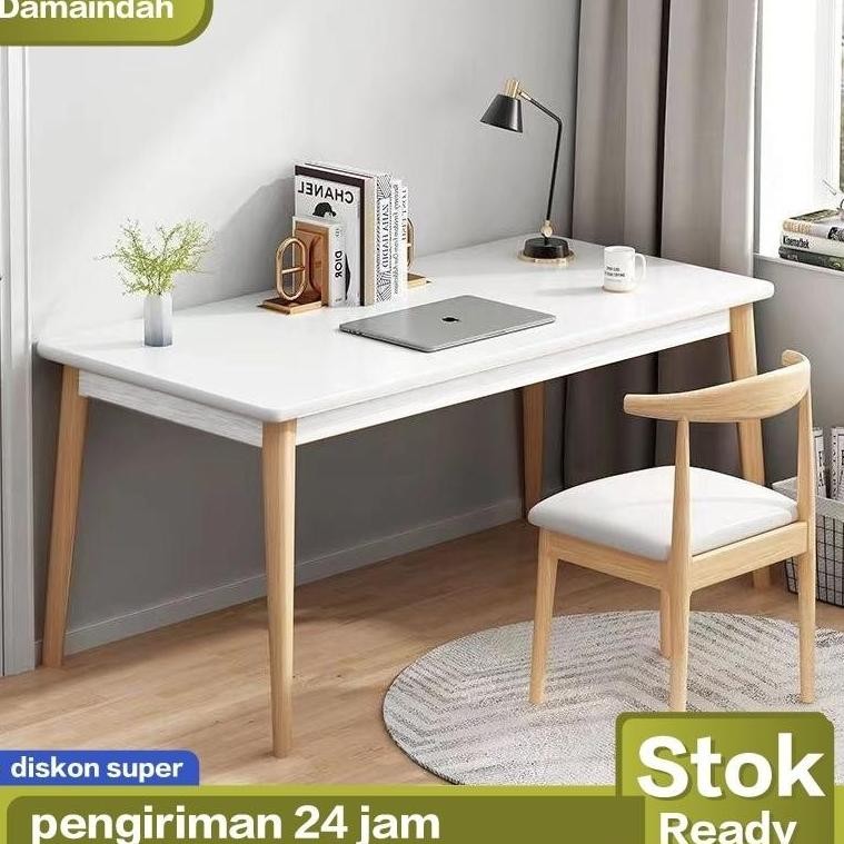 Meja Belajar Minimalis Set Kursi / Meja Kerja / Meja Komputer Minimalis / Meja Laptop / Meja Kerja K