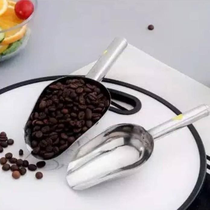 

Terlaris Sekop Es Beras Kacang Tepung Ice Scoop Stainless Steel Shovel Serokan