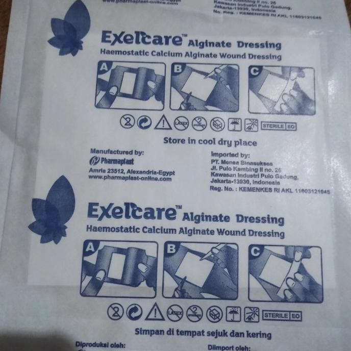 exelcare alginate dressing 10 cmx 10 cm termurah