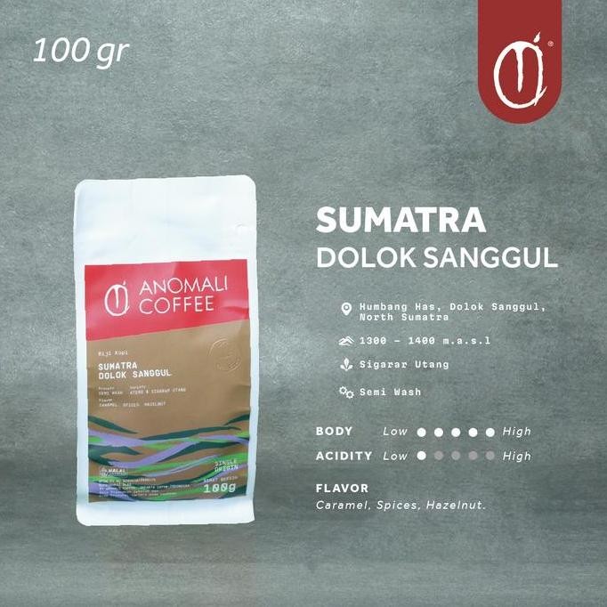 

Anomali Coffee Biji Kopi Sumatra Dolok Sanggul 100gr LS