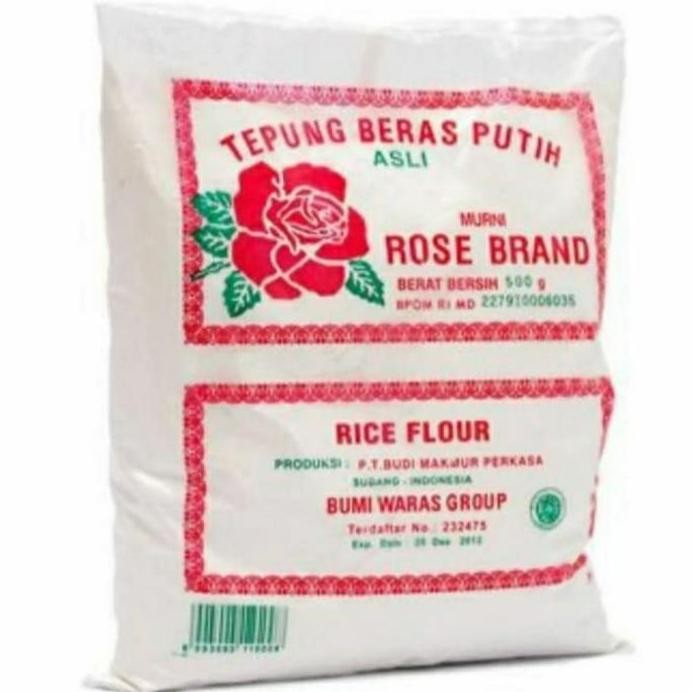 

Terlaris Tepung Beras Putih Cap Rose Brand @500Gr [Ready]
