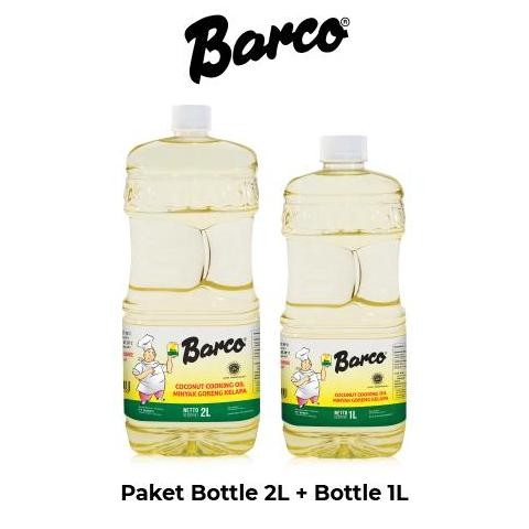 

EXP LAMA !! BOTOL 1 LTR & 2 LTR - MINYAK GORENG "BARCO" KELAPA