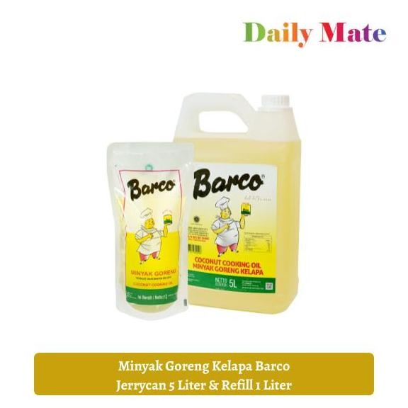 

EXP LAMA PAKET MINYAK GORENG KELAPA BARCO JERRYCAN 5 LITER & POUCH 1 LITER