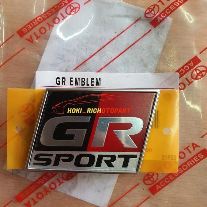 Emblem Logo GR Sport Bagasi belakang Fortuner 2021 Original