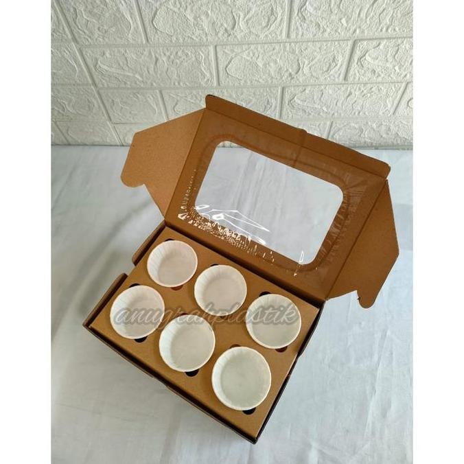 

Box Coklat Nasi / Cup Cake / Box Window 25 X 17 X 9 Eceran Per 10 Asli